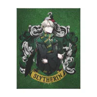 HARRY POTTER™, Anime Draco Malfoy House Crest Canvas Print