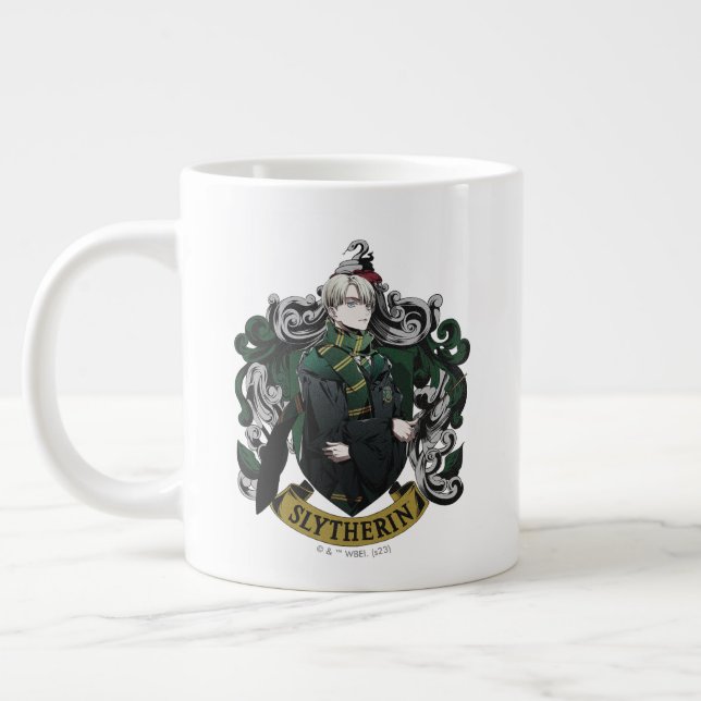 HARRY POTTER™ | Anime Draco Malfoy House Crest Giant Coffee Mug (Left)