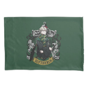HARRY POTTER™ Anime Draco Malfoy House Crest Pillow Case