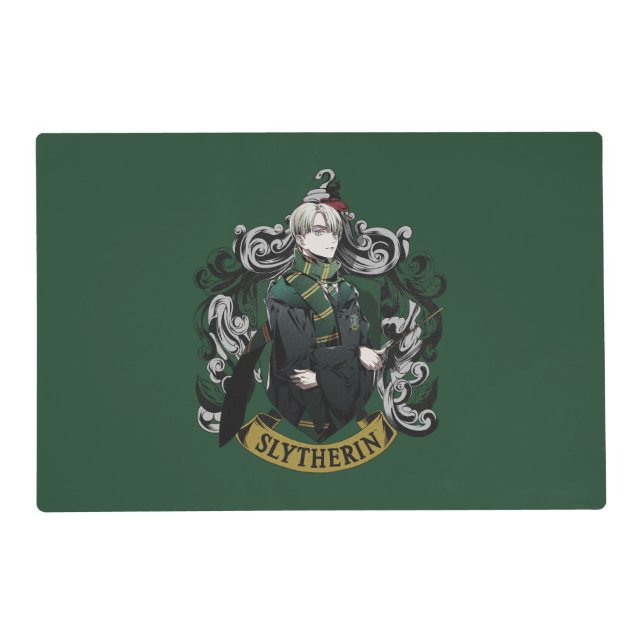 HARRY POTTER™ | Anime Draco Malfoy House Crest Placemat (Front)