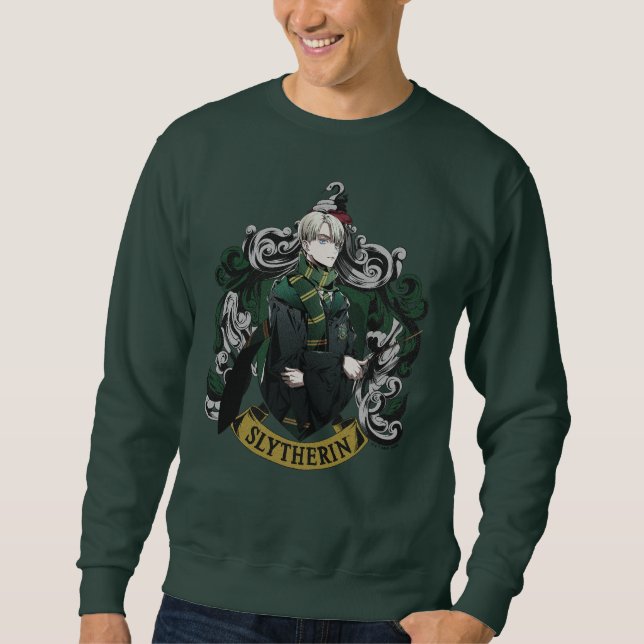 HARRY POTTER™ | Anime Draco Malfoy House Crest Sweatshirt (Front)