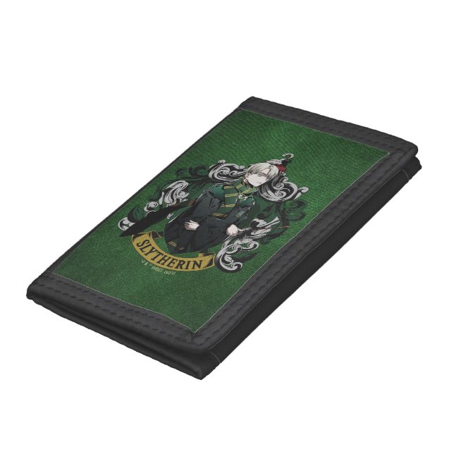 HARRY POTTER™ | Anime Draco Malfoy House Crest Trifold Wallet (Bottom)