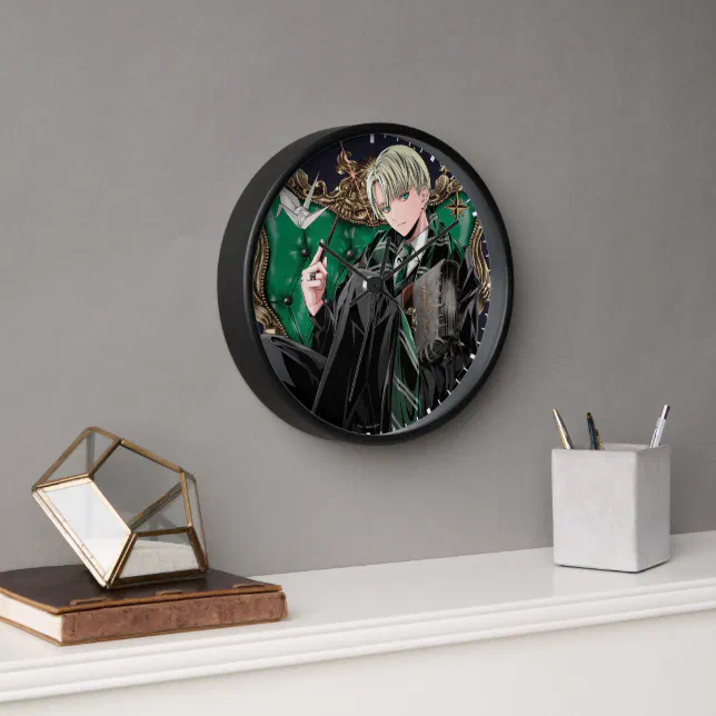 Harry Potter™ Anime Draco Malfoy Seated Clock Zazzle 1314