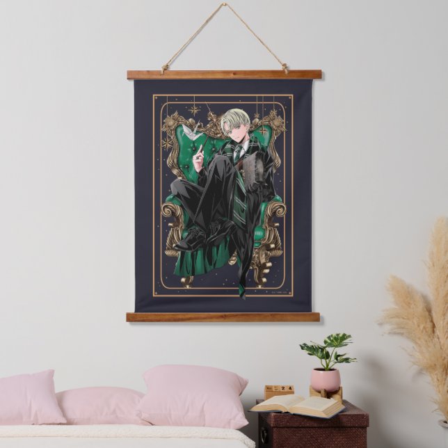 HARRY POTTER™ | Anime Draco Malfoy Seated Hanging Tapestry (Bedroom)