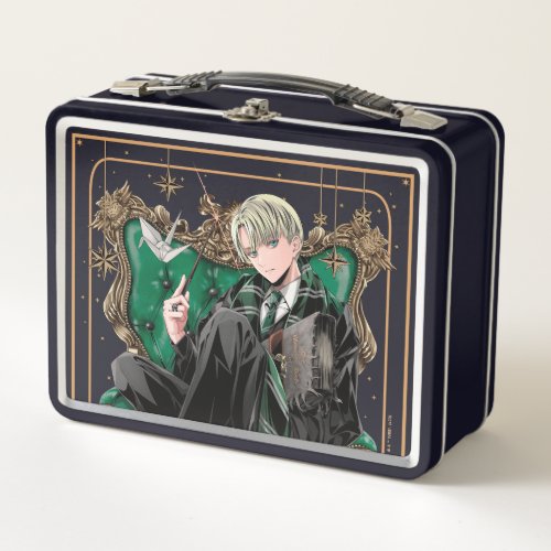 HARRY POTTER  Anime Draco Malfoy Seated Metal Lunch Box