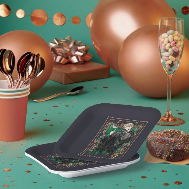 HARRY POTTER™ | Anime Draco Malfoy Seated Paper Plates (Multi)