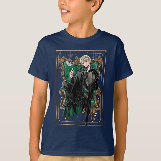 HARRY POTTER™ | Anime Draco Malfoy Seated T-Shirt (Front)