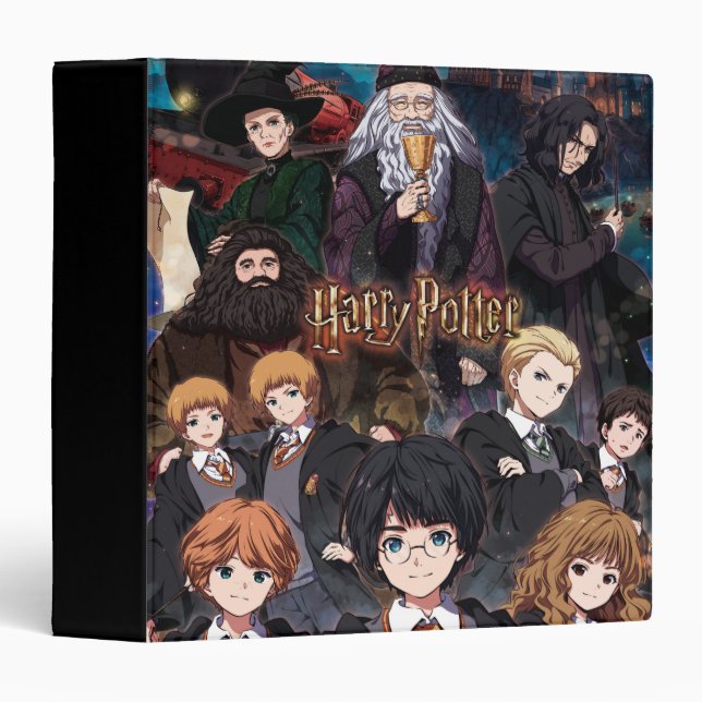 HARRY POTTER™ Anime Ensemble Scene 3 Ring Binder (Front/Spine)