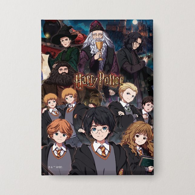 HARRY POTTER™ Anime Ensemble Scene Button (Front)