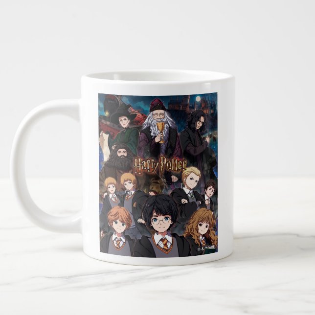 HARRY POTTER™ Anime Ensemble Scene Giant Coffee Mug (Left)