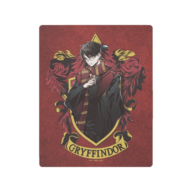 HARRY POTTER™ | Anime HARRY POTTER™ Crest Metal Print (Front)
