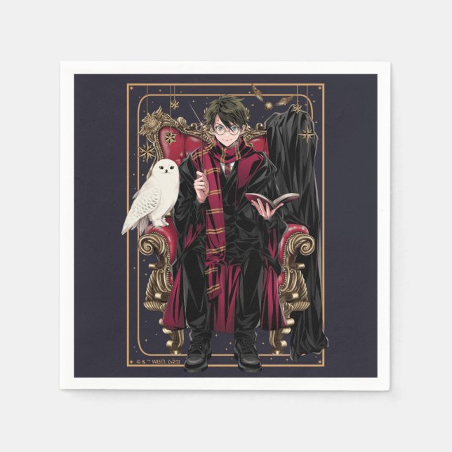 HARRY POTTER™ | Anime HARRY POTTER™ Seated Napkins (Front)