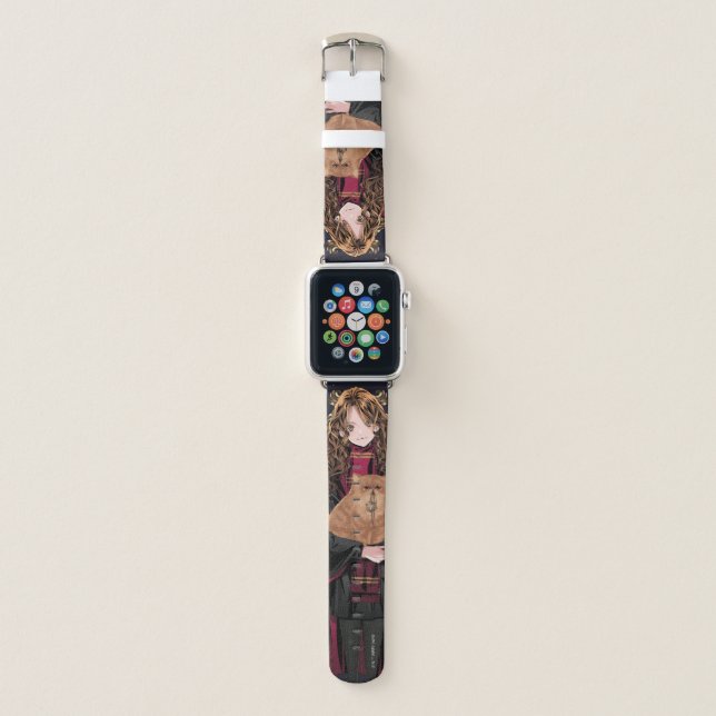 HARRY POTTER™ | Anime Hermione Granger Seated Apple Watch Band (Front)
