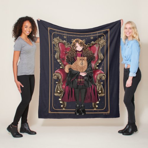 HARRY POTTERâ  Anime Hermione Granger Seated Fleece Blanket