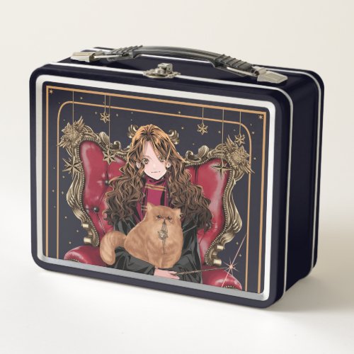 HARRY POTTERâ  Anime Hermione Granger Seated Metal Lunch Box