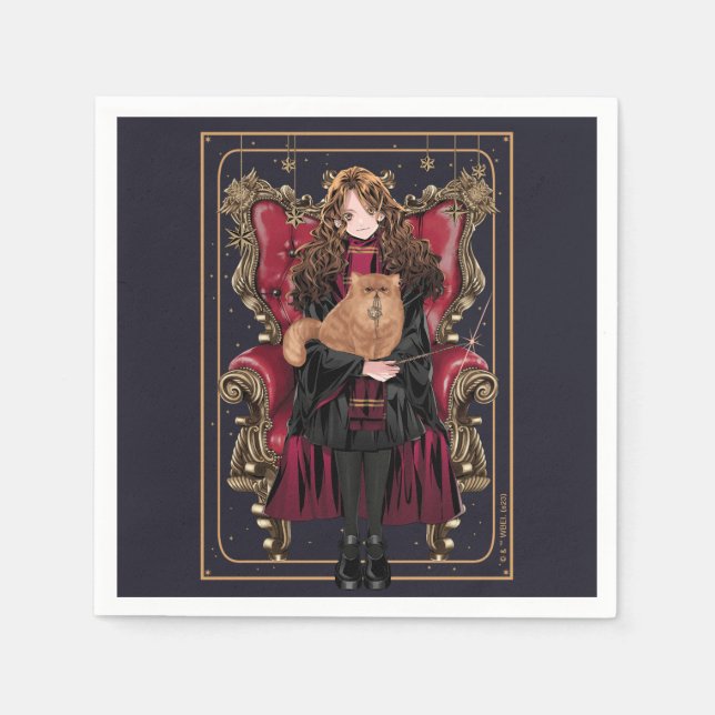 HARRY POTTER™ | Anime Hermione Granger Seated Napkins (Front)