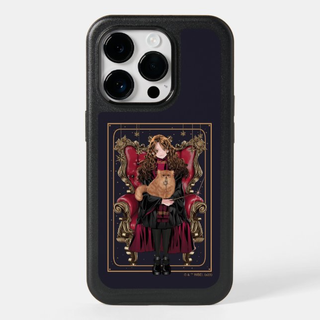 HARRY POTTER™ | Anime Hermione Granger Seated Otterbox iPhone Case (Back)