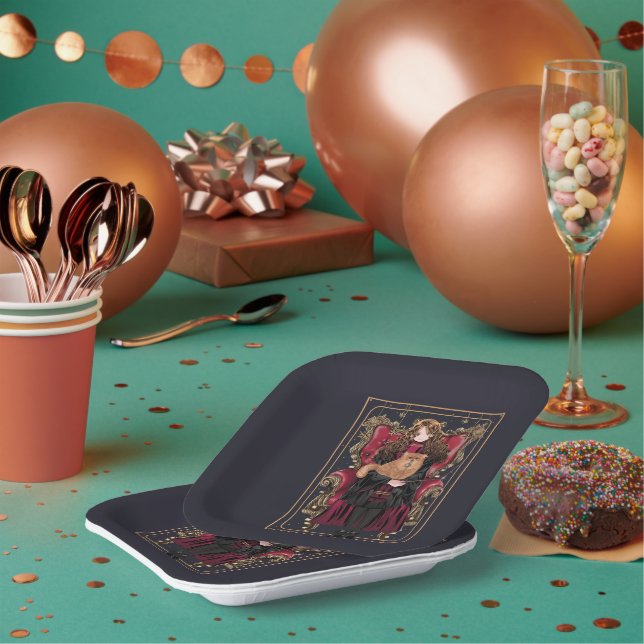 HARRY POTTER™ | Anime Hermione Granger Seated Paper Plates (Multi)