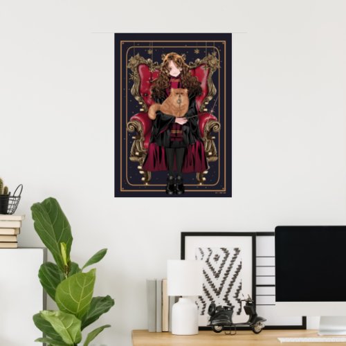 HARRY POTTERâ  Anime Hermione Granger Seated Poster
