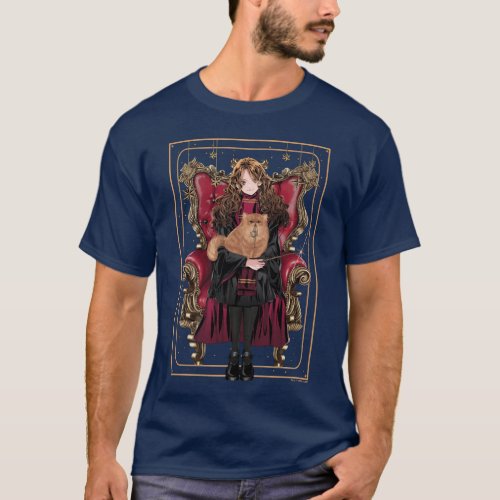 HARRY POTTERâ  Anime Hermione Granger Seated T_Shirt