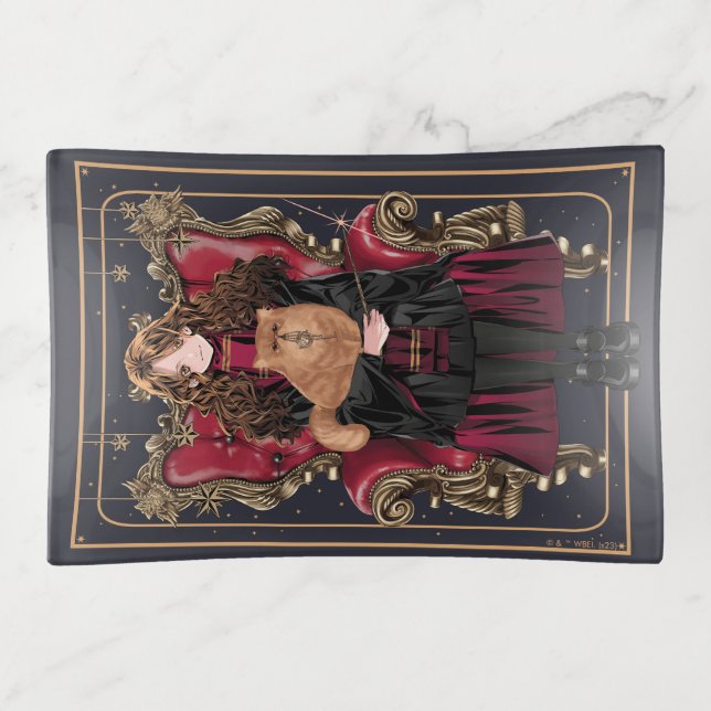 HARRY POTTER™ | Anime Hermione Granger Seated Trinket Tray (Front)