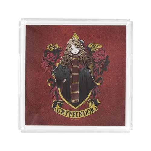 HARRY POTTER  Anime Hermione House Crest Acrylic Tray