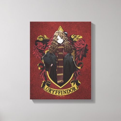 HARRY POTTERâ  Anime Hermione House Crest Canvas Print