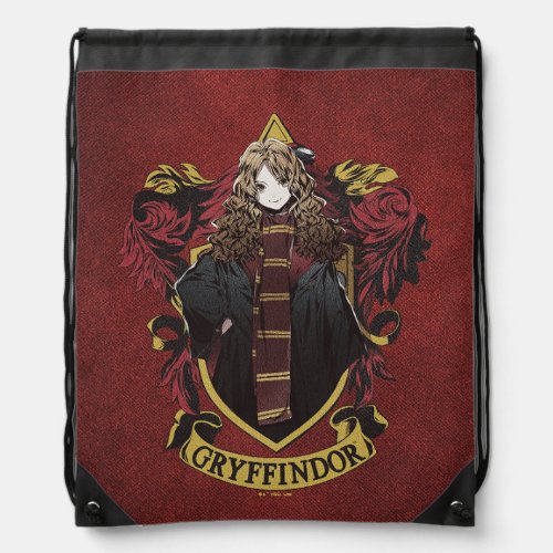 HARRY POTTERâ  Anime Hermione House Crest Drawstring Bag