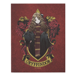 HARRY POTTER™ Anime Hermione House Crest Faux Canvas Print