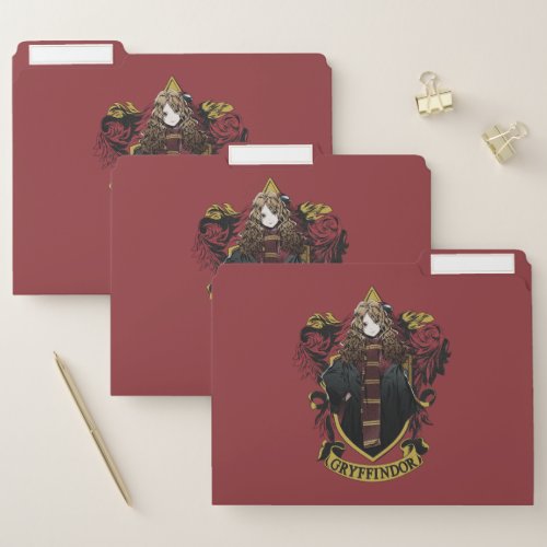 HARRY POTTERâ  Anime Hermione House Crest File Folder