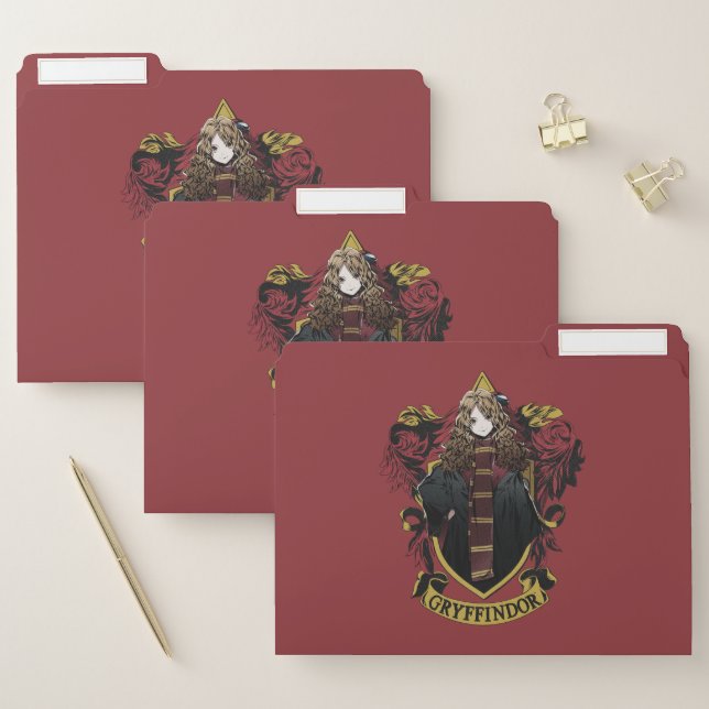 HARRY POTTER™ | Anime Hermione House Crest File Folder (Set)