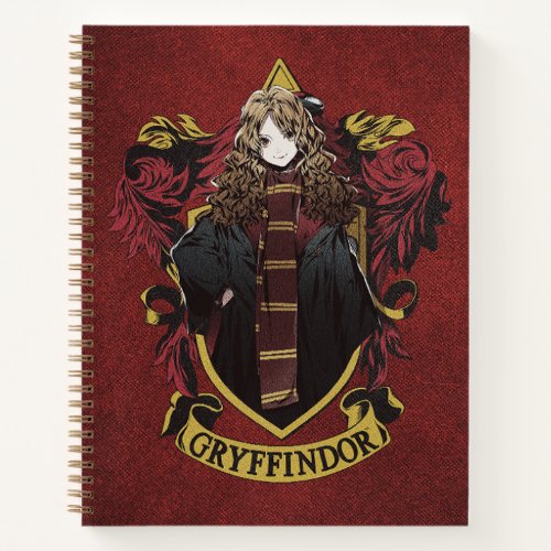 HARRY POTTERâ  Anime Hermione House Crest Notebook