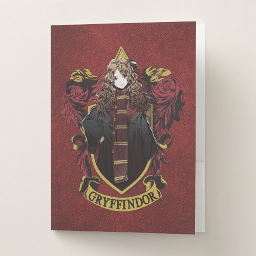 HARRY POTTERâ  Anime Hermione House Crest Pocket Folder