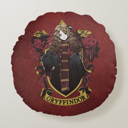 HARRY POTTERâ  Anime Hermione House Crest Round Pillow