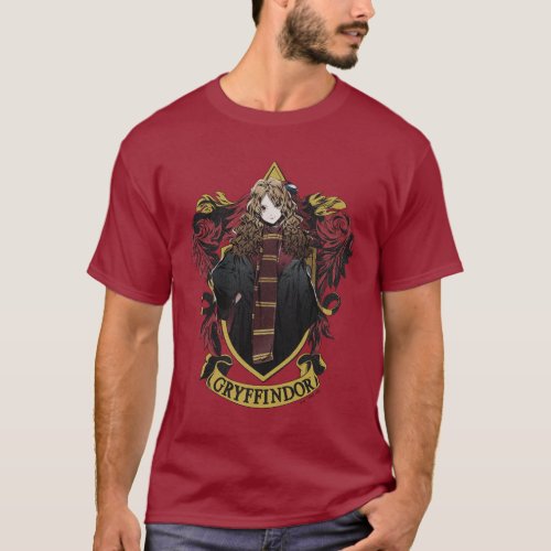 HARRY POTTER  Anime Hermione House Crest T_Shirt