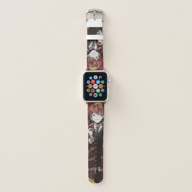 HARRY POTTER™ | Anime Ron Weasley House Crest Apple Watch Band (Front)