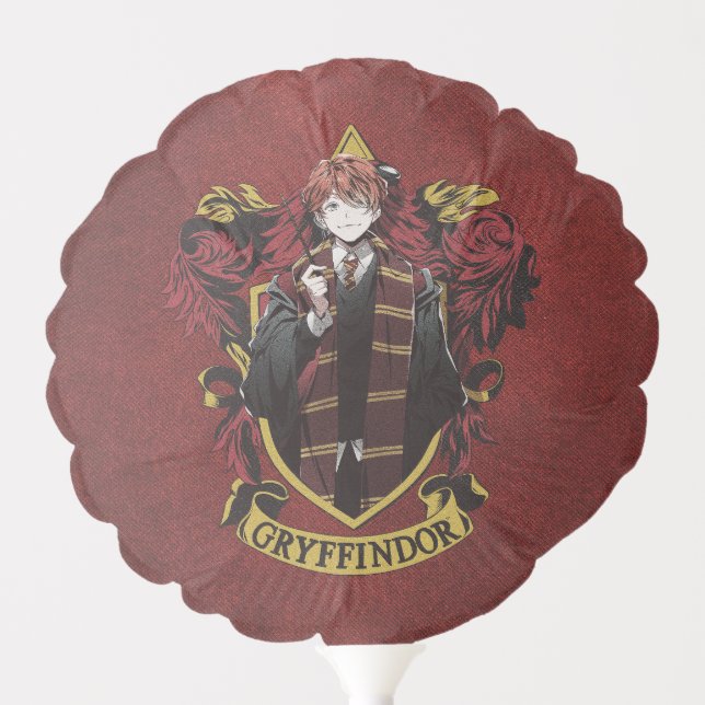 HARRY POTTER™ | Anime Ron Weasley House Crest Balloon (Front)