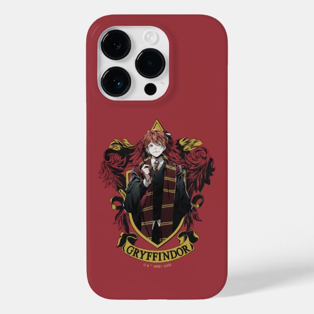 HARRY POTTER™ | Anime Ron Weasley House Crest Case-Mate iPhone Case (Back)