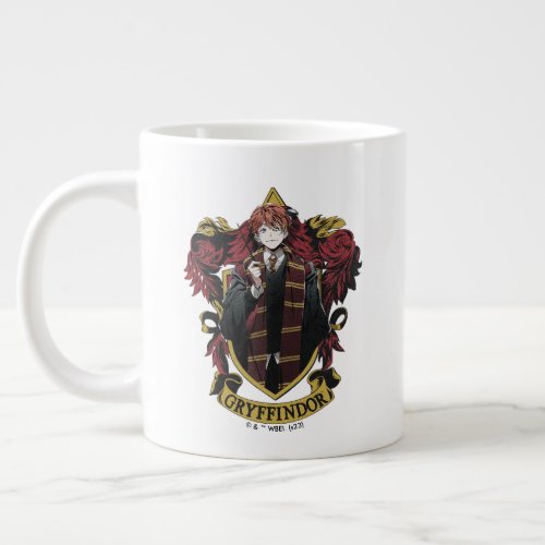 HARRY POTTER  Anime Ron Weasley House Crest Giant Coffee Mug
