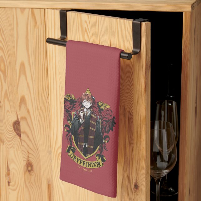 HARRY POTTER™ | Anime Ron Weasley House Crest Kitchen Towel (Thirds Fold)