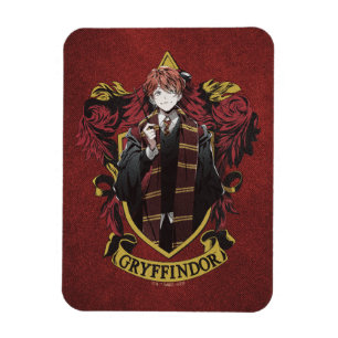 HARRY POTTER™ Anime Ron Weasley House Crest Magnet