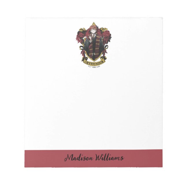 HARRY POTTER™ | Anime Ron Weasley House Crest Notepad (Front)