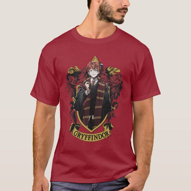 HARRY POTTER™ | Anime Ron Weasley House Crest T-Shirt (Front)