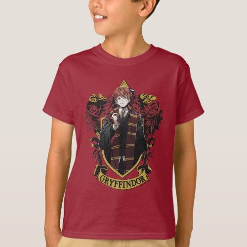 HARRY POTTERâ  Anime Ron Weasley House Crest T_Shirt