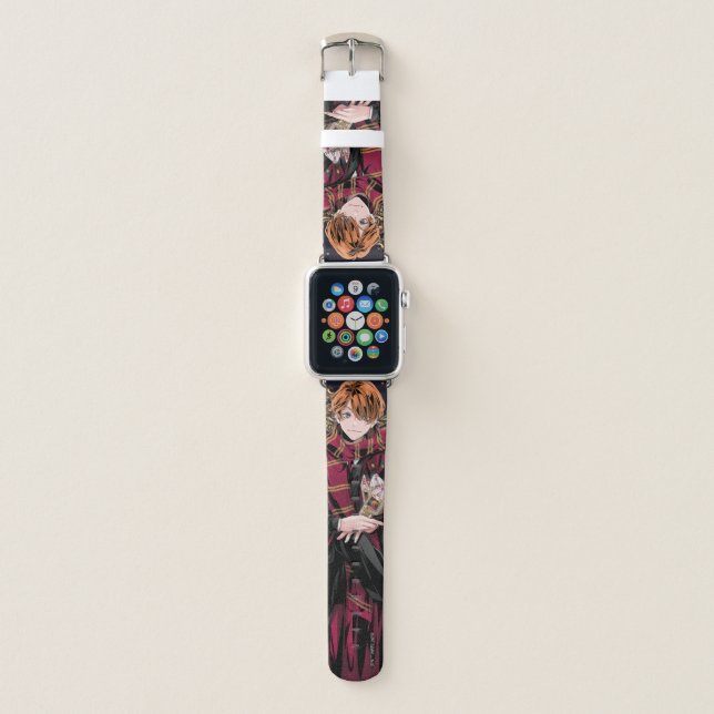 HARRY POTTER™ | Anime Ron Weasley Seated Apple Watch Band (Front)