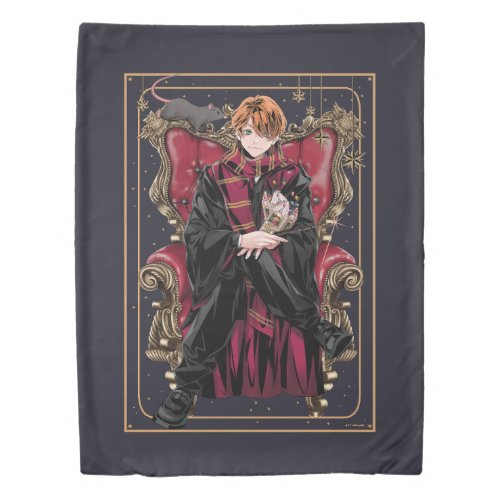 HARRY POTTER  Anime Ron Weasley Seated Duvet Cover