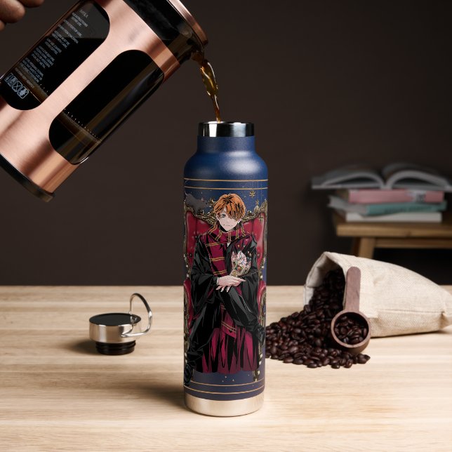 HARRY POTTER™ | Anime Ron Weasley Seated Water Bottle (Coffee)
