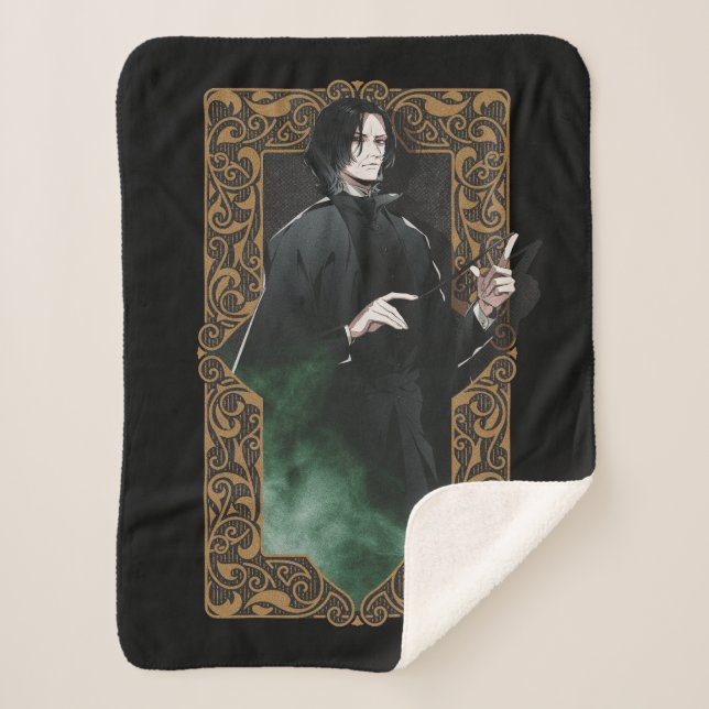 HARRY POTTER™ | Anime Snape Frame Graphic Sherpa Blanket (Front)