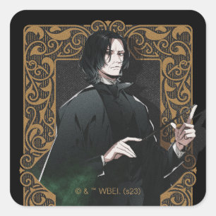 HARRY POTTER™   Anime Snape Frame Graphic Square Sticker