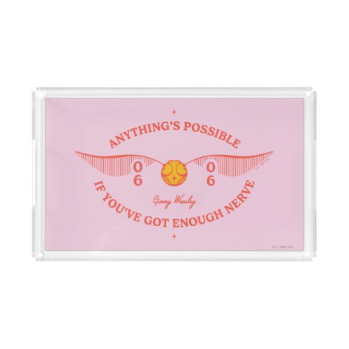 HARRY POTTER  Anythings Possible Acrylic Tray